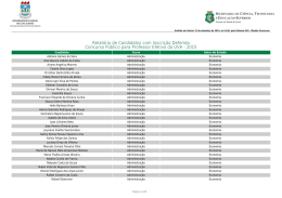 Inscri&ccedil;&otilde;es Deferidas - concursos