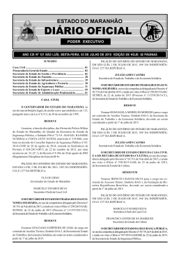 Portaria Nº 044 Horários Ferry - Governo do Estado do Maranhão