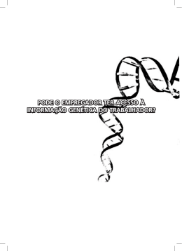 pode o empregador ter acesso &agrave; informa&ccedil;&atilde;o gen&eacute;tica