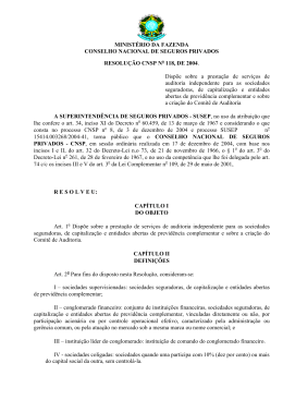 Resolu&ccedil;&atilde;o CNSP 118/2004