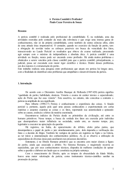A Per&iacute;cia Cont&aacute;bil &eacute; profiss&atilde;o