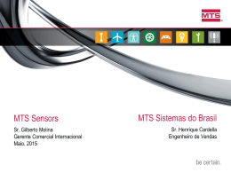 MTS Sensors MTS Sistemas do Brasil