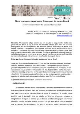 4.04. Moda praia para exporta&ccedil;&atilde;o: o sucesso da marca Brasil
