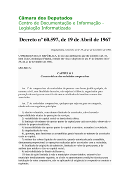Decreto n&ordm; 60.597, de 19 de Abril de 1967