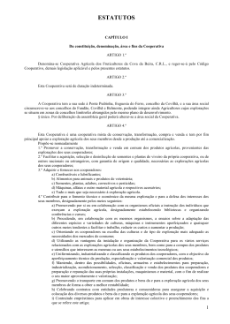 Estatutos actuais - Cooperativa Agr&iacute;cola dos Fruticultores da Cova