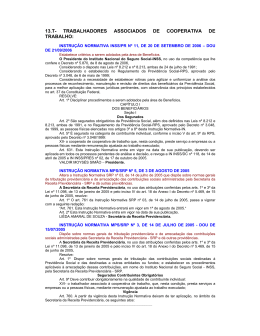 13.t- trabalhadores associados de cooperativa de trabalho