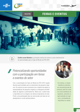 Potencializando oportunidades com a participa&ccedil;&atilde;o em feiras e