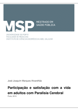 Participação e satisfação com a vida em adultos com Paralisia