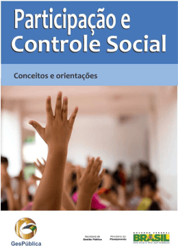 Participação e Controle social - conceitos e