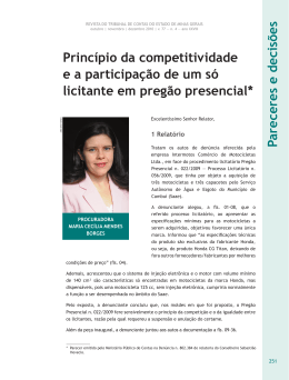 Princ&iacute;pio da competitividade e a participa&ccedil;&atilde;o de