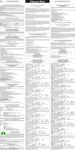 Edital - Tribuna do Norte