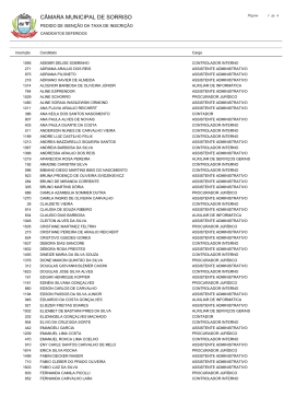 homologa&ccedil;&atilde;o das inscri&ccedil;&otilde;es isentas de pagamento de taxas