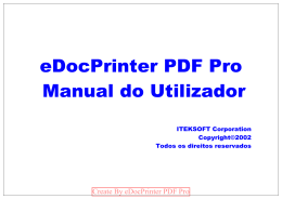 eDocPrinter PDF Pro Manual do Utilizador
