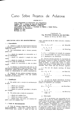 Curso Sobre Projetos de Adutorôs