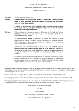Processo Sancionador SP2007/0117