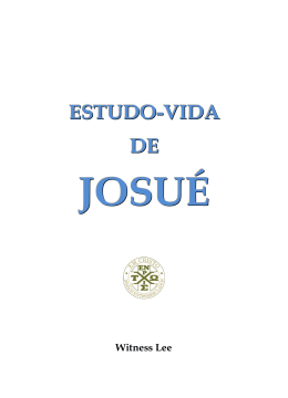 estudo_vida_de_josu&eacute; - Igreja Em Feira de Santana