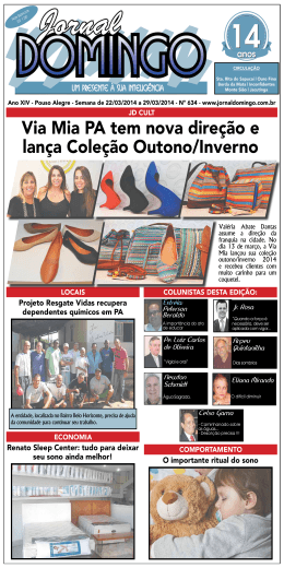 1 Via Mia PA tem nova dire&ccedil;&atilde;o e lan&ccedil;a Cole&ccedil;&atilde;o