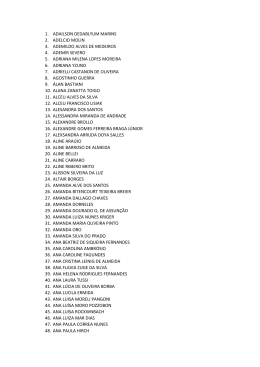 1. adailson dedablyum marins 2. adelcio molin 3