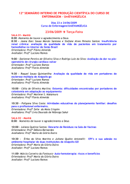 12&ordm; SEMIN&Aacute;RIO INTERNO DE PRODU&Ccedil;&Atilde;O
