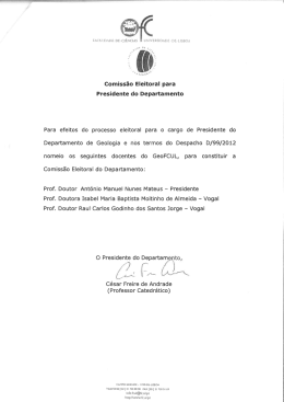 Comiss&atilde;o Eleitoral para