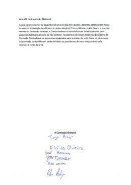 Ata 3ª - Reunião da Comissão Eleitoral