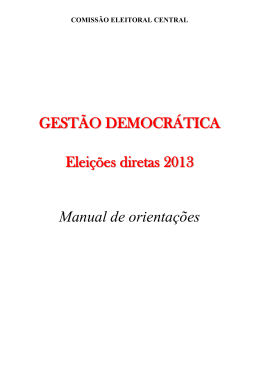 COMISSÃO ELEITORAL CENTRAL - Sinpro-DF