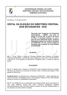 edital da elei&ccedil;&atilde;o do diret&oacute;rio central dos estudantes