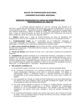 EDITAL DE CONVOCAÇÃO ELEITORAL COMISSÃO ELEITORAL