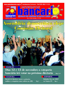 Edi&ccedil;&atilde;o 704 Assembl&eacute;ia democr&aacute;tica elege Comiss&atilde;o Eleitoral 05 a