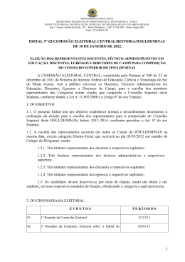 edital retificado n&ordm; 02/comiss&atilde;o eleitoral central/reitoria/ifsuldeminas