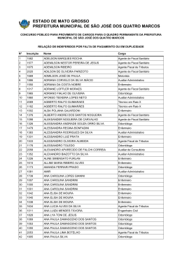 ESTADO DE MATO GROSSO PREFEITURA MUNICIPAL