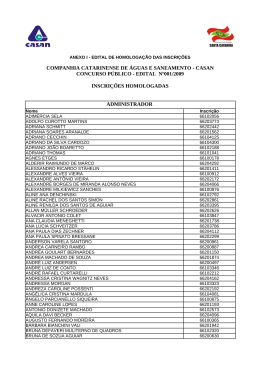 companhia catarinense de águas e saneamento - casan