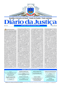 DI&Aacute;RIO DA JUSTI&Ccedil;A 2008 N&ordm; 13.127 Pre&ccedil;o R$ 2,00 Jo&atilde;o Pessoa