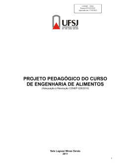 projeto pedagógico do curso de engenharia de alimentos