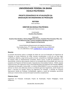 Projeto Pedagógico do Curso de Engenharia de - Crea-BA