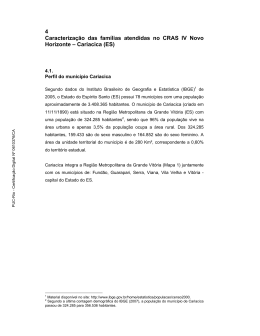 4 Caracteriza&ccedil;&atilde;o das fam&iacute;lias atendidas no CRAS IV