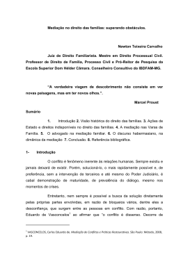 Media&ccedil;&atilde;o no direito das fam&iacute;lias: superando obst&aacute;culos