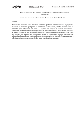 1 Sonhos Parcelados das Fam&iacute;lias: Significados e