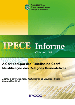 A Composi&ccedil;&atilde;o das Fam&iacute;lias no Cear&aacute; - Ipece