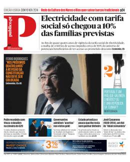Electricidade com tarifa social s&oacute; chegou a 10% das fam&iacute;lias previstas