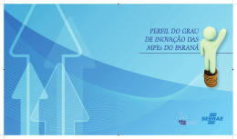 PERFIL DO GRAU DE INOVA&Ccedil;&Atilde;O DAS MPEs DO PARAN&Aacute;