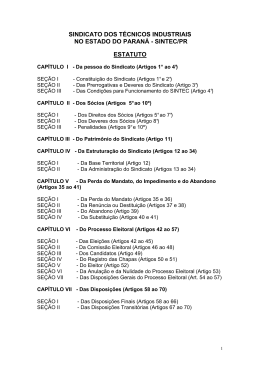 ESTATUTO DO SINTEC - 2012 - definitivo