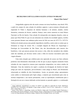 1 RECRIANDO E DIVULGANDO O EGITO ANTIGO NO BRASIL1