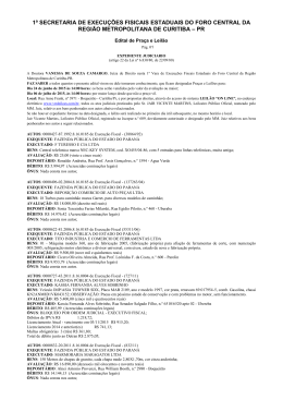 Edital do Leil&atilde;o - Vicente Martins Leil&otilde;es