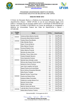PROGRAMA UNIVERSIDADE ABERTA DO BRASIL