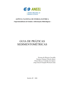 GUIA DE PR&Aacute;TICAS SEDIMENTOM&Eacute;TRICAS