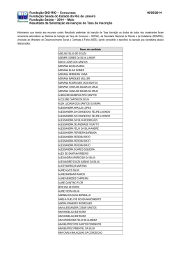 Resultado da Solicita&ccedil;&atilde;o de Isen&ccedil;&atilde;o