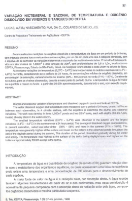 VARIA&Ccedil;&Atilde;O NICTEMERAL E SAZONAL DE