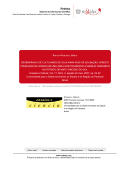 Redalyc.DESEMPENHO DE CULTIVARES DE SOJA