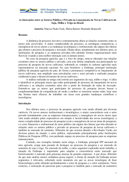 As Intera&ccedil;&otilde;es entre os Setores P&uacute;blico e Privado no